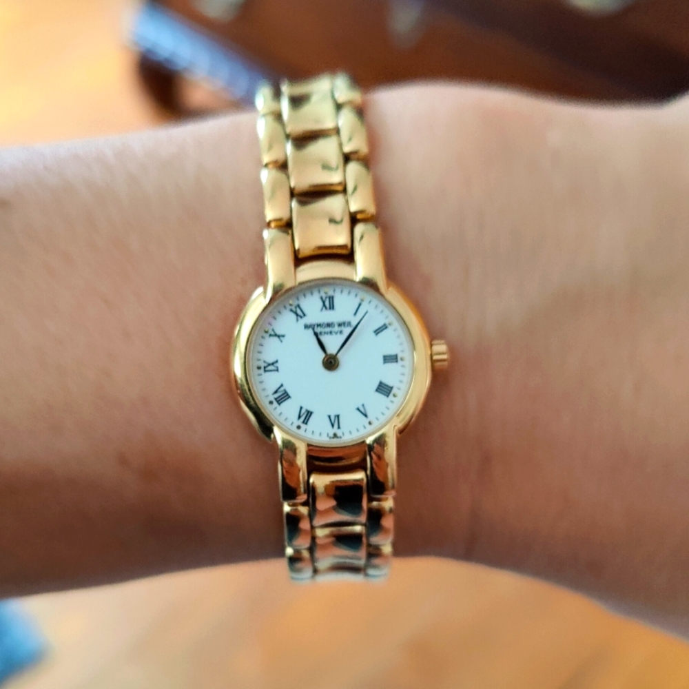 Vintage Raymond Weil 18k Gold Electroplated Women's Watch